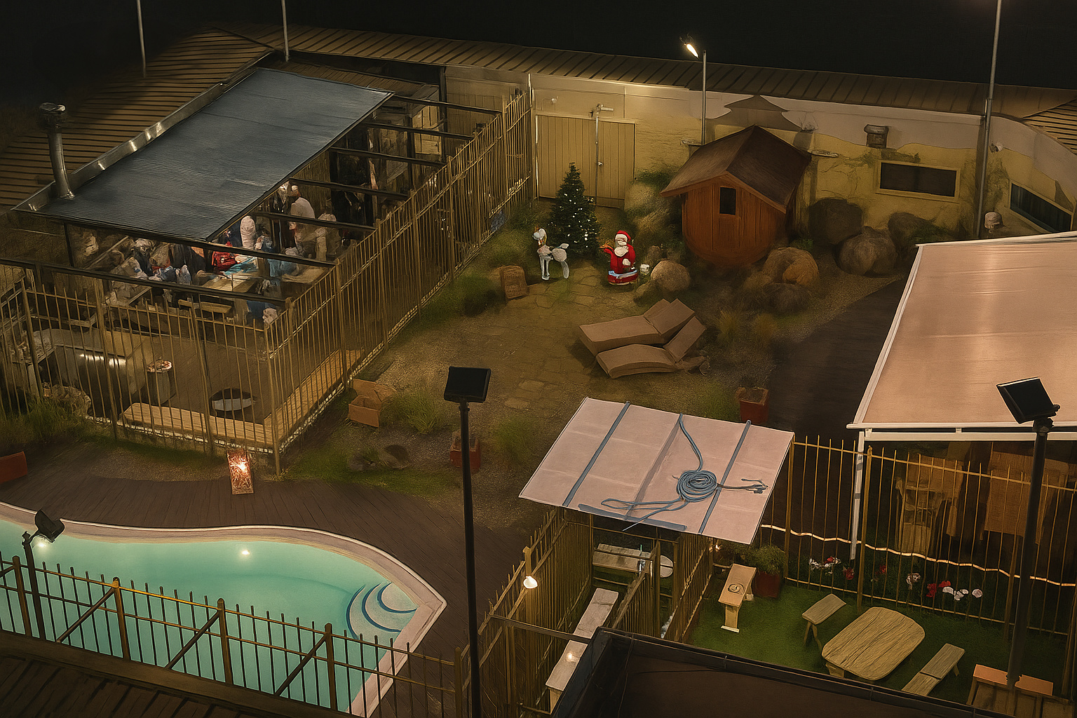 Big Brother 5 Haus Staffel 5 Deutschland 2004 - Drei Bereiche - Garten 1