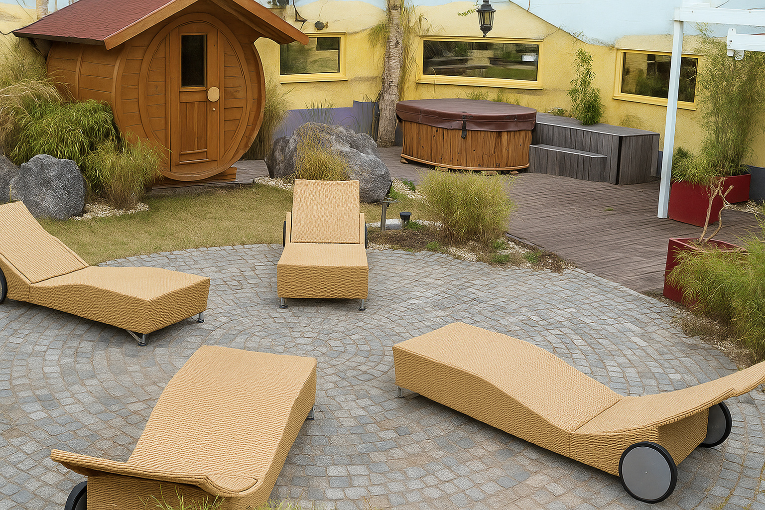 Big Brother 5 Haus Staffel 5 Deutschland 2004 - Reich - Garten 3