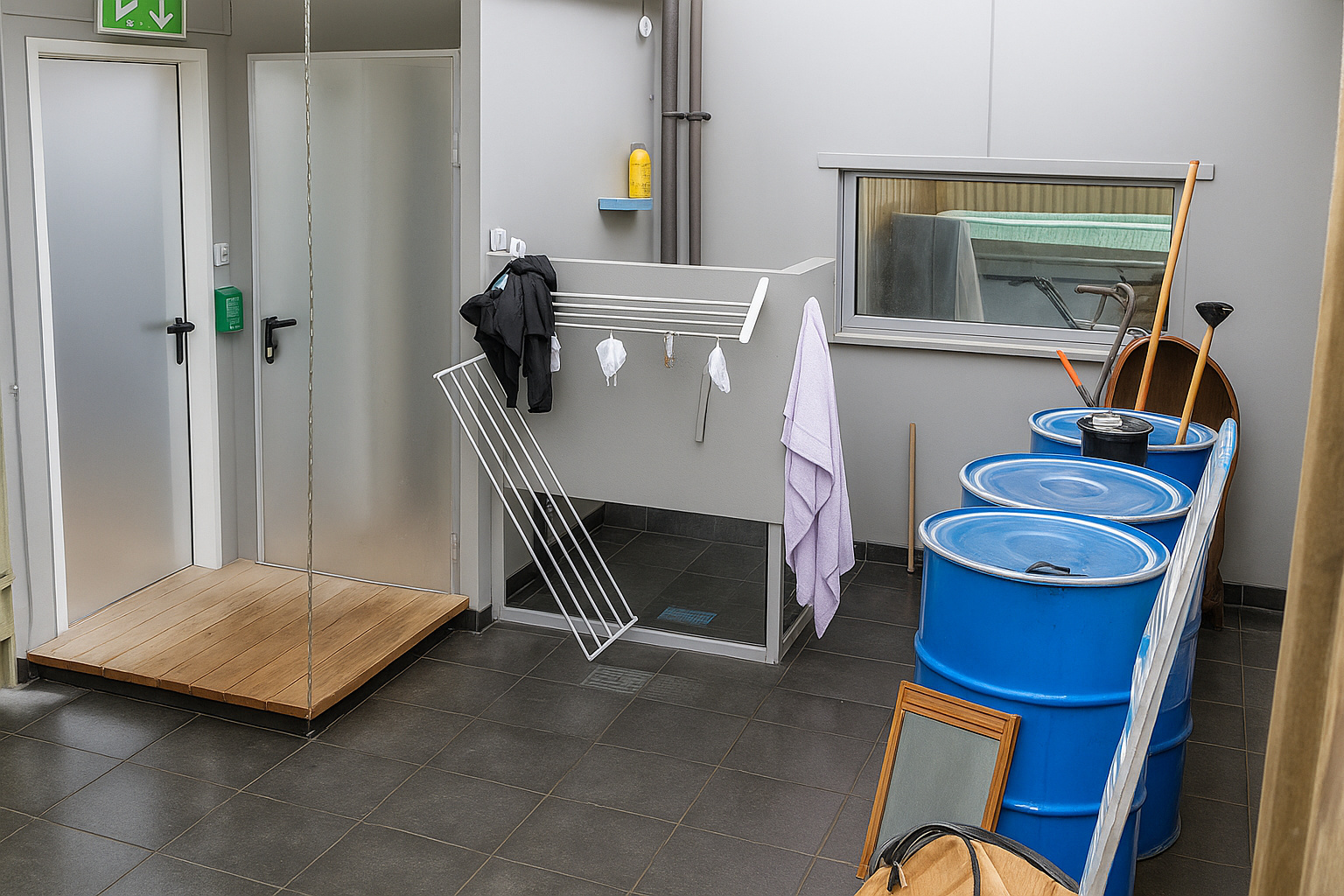 Big Brother 5 Haus Staffel 5 Deutschland 2004 - Survivor - Eingang und Badbereich